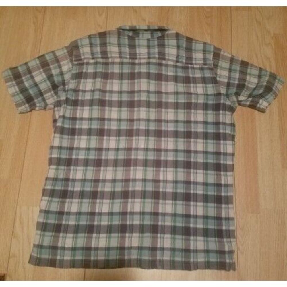 Patagonia Shirt Mens XL Organic Cotton Button Up Plaid Checkered Outdoor Flannel - Picture 2 of 4